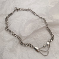 Titanium Steel Personalized Heart Necklace