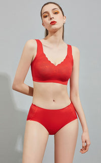 Red BRA Set