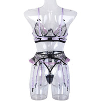 French-Style INS Lace Mesh See-Through Ultra-Thin Lingerie