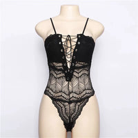 Sexy Lace One-Piece Underwear (Free Net Stockings)