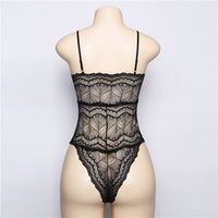 Sexy Lace One-Piece Underwear (Free Net Stockings)