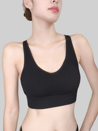 Sensual Cross-Back Built-In Padded Tank Top
