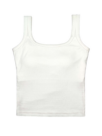 Plunging U-Back Bust-Enhancing Tank Top