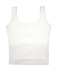 Plunging U-Back Bust-Enhancing Tank Top