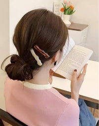 Irregular Acrylic Wave Hair Clips (Set of 6)