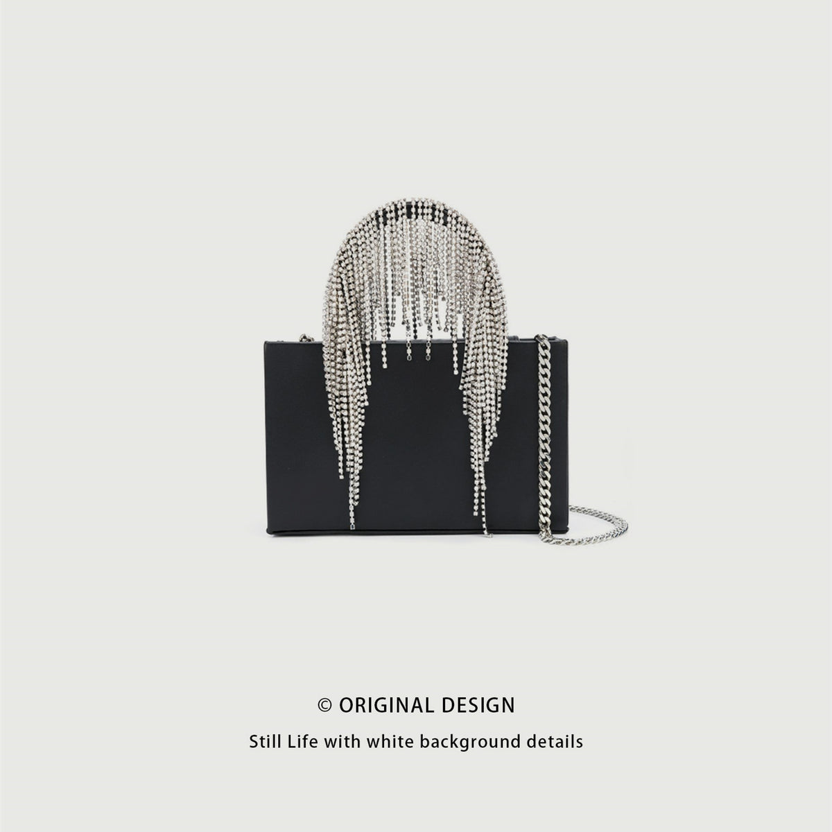 KARA MIDI FRINGE Crystal Tassel Bag