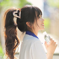 Heart-Shaped High Ponytail Hair Clip