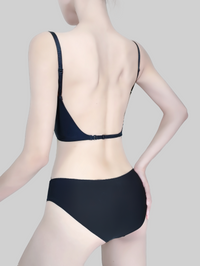 Super Push-Up Deep V-Cup Backless U-Cup Bra