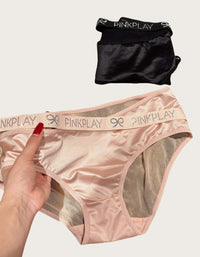 Sweetheart Crystal-Embellished Low-Rise Lace Cut-Out Panties (2-Pack)