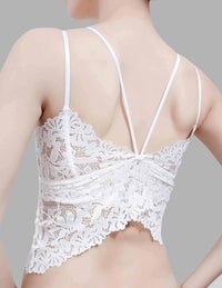 Swallowtail Butterfly Lace Backless Bra