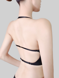 Super Push-Up Deep V-Cup Backless U-Cup Bra