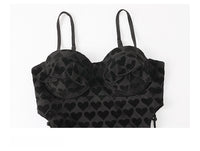 Korean-Style INS Sweet Aesthetic Cut-Out Waist One-Piece Swimsuit + Cover-Up 2-Piece Set
