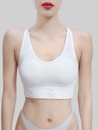 Sensual Cross-Back Built-In Padded Tank Top