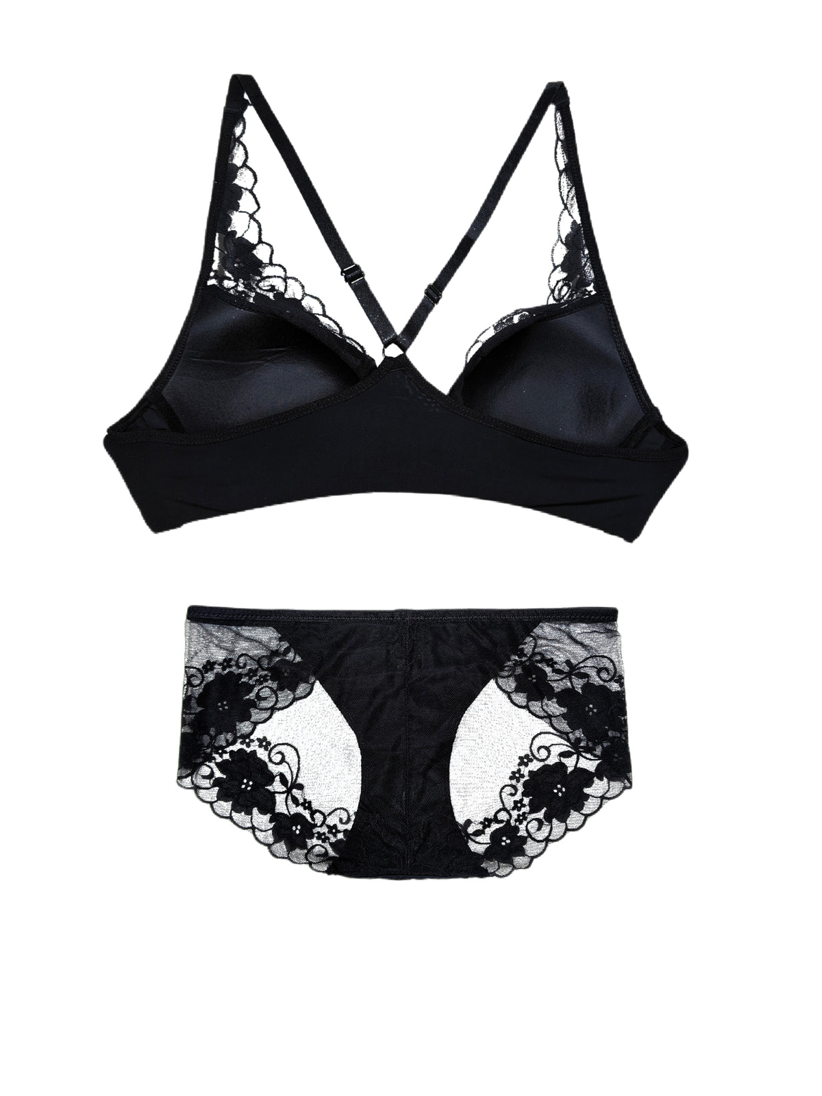 Sexy and Mysterious Lace Front Closure Bra