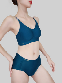 Diamond Strap Latex Luxury Bra
