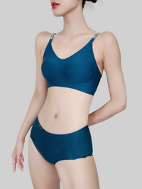 Diamond Strap Latex Luxury Bra