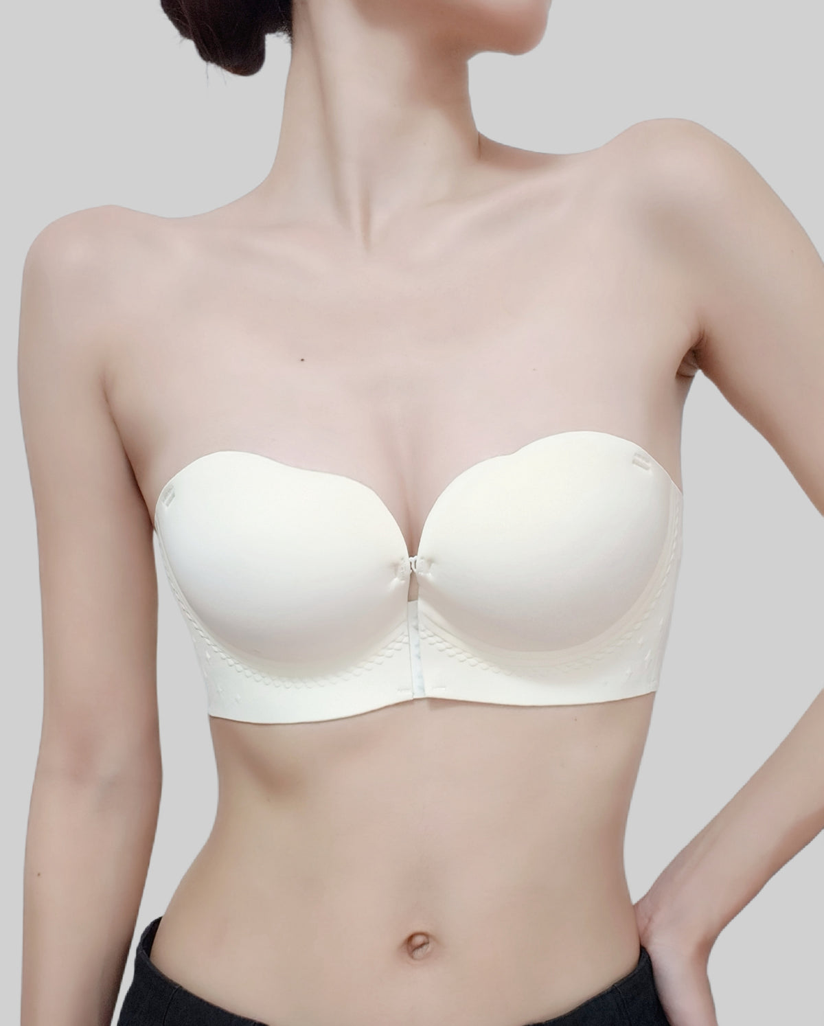 New Front-Clasp Strapless Double-Lock Bra(No Panties Included)