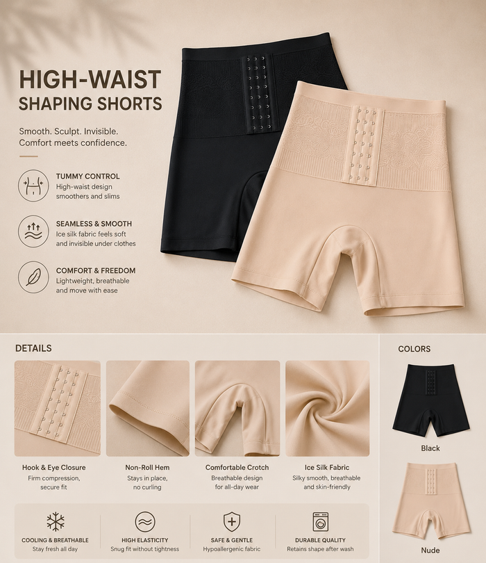 3-in-1 Tummy Control &amp; Butt Lifting Safety Shorts (2-Pack)