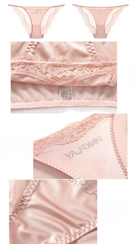 Low-Rise Rhinestone Lace Panties