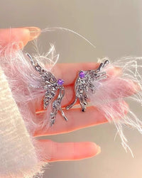 Unique Design Butterfly Feather Ear Cuff
