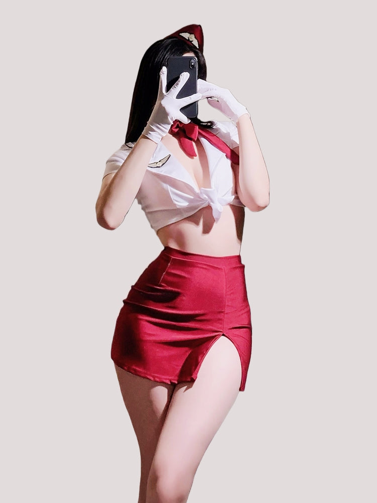 Flight Attendant-Inspired Sexy Costume