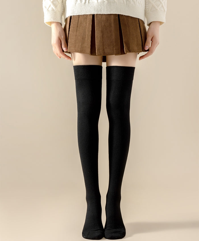 Black Over-the-Knee High Socks