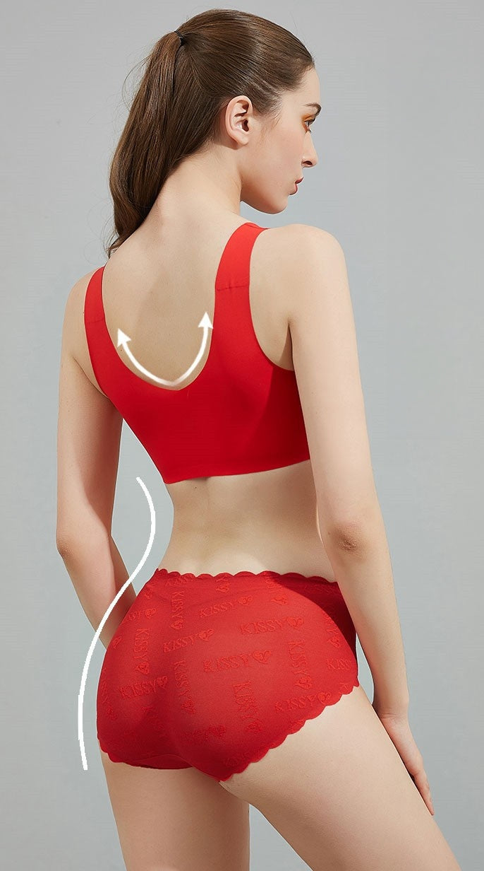 Red BRA Set