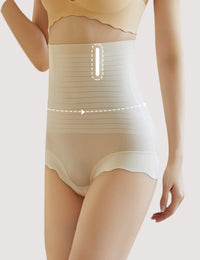 Memory Cartilage Invisible Seamless Anti-roll Edge Tummy Control Panties