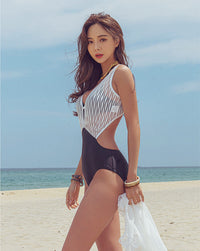 Sexy One-Piece Swimsuit 3 Pieces