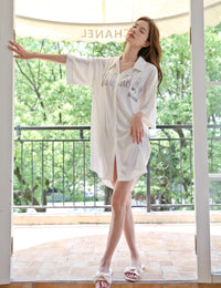 Silky Soft Boyfriend Shirt Nightdress