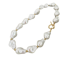 Vintage Rare Glowing Baroque Pearl Collar Necklace