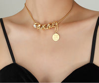 Irregular Retro-Inspired Statement Necklace