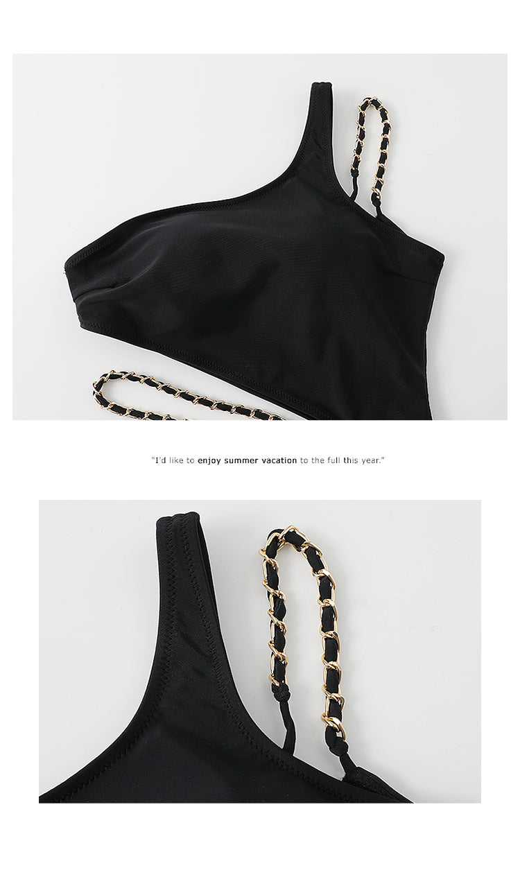 One-Shoulder One-Piece Swimsuit
