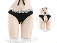 Multi-Piece Maid Lingerie Set (with Fishnet Stockings)