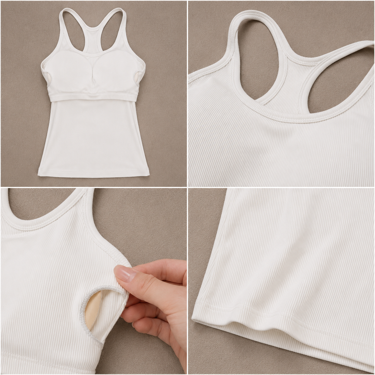 Built-In Bra Racerback Tank