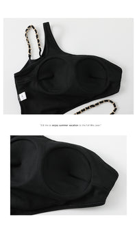 One-Shoulder One-Piece Swimsuit
