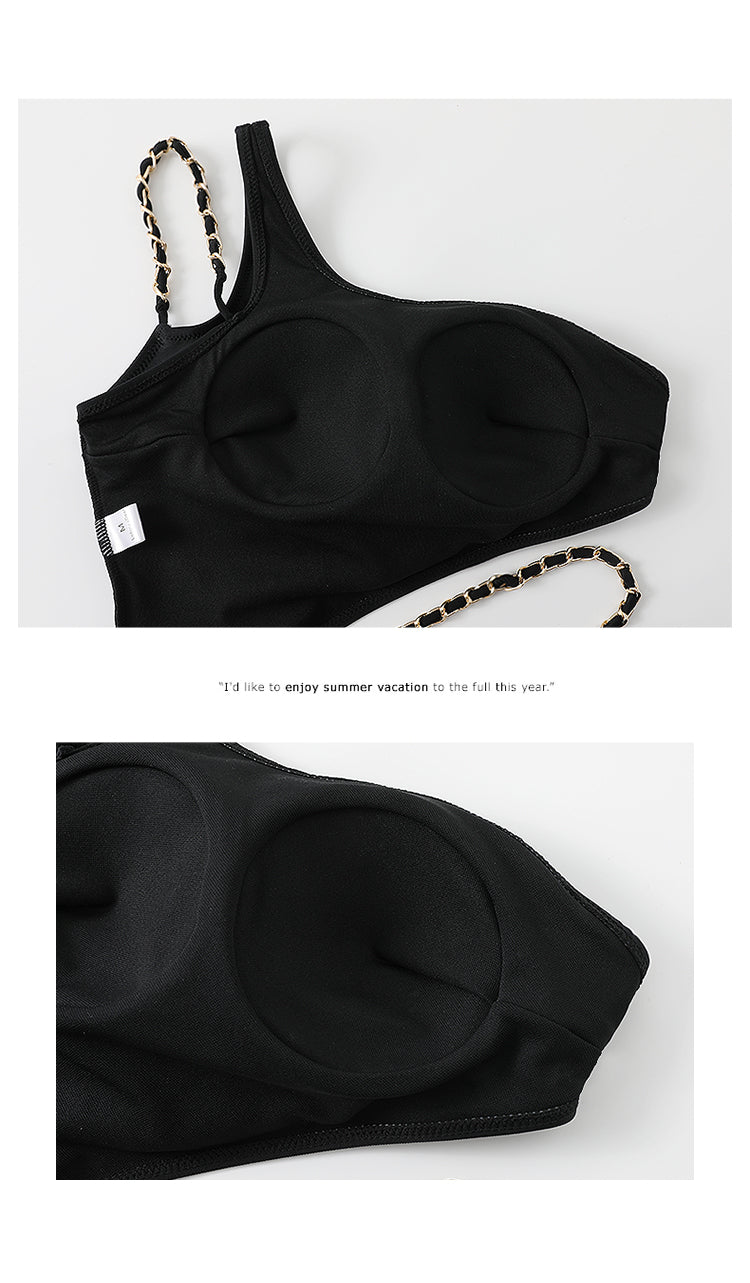 One-Shoulder One-Piece Swimsuit