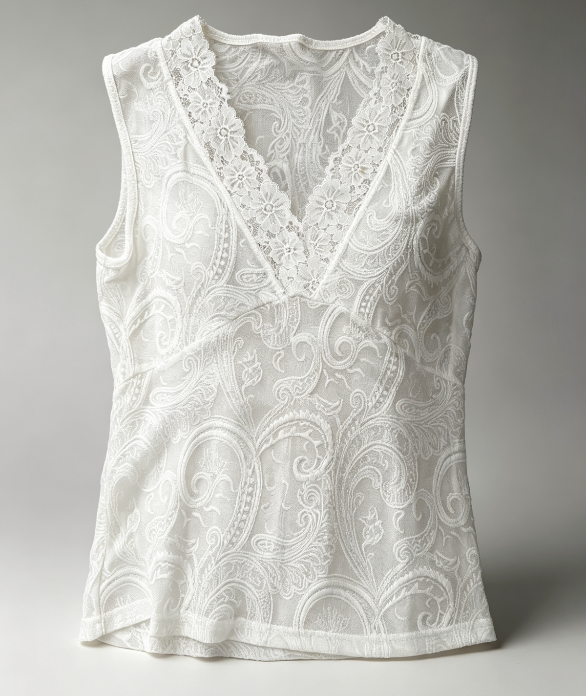 Korean Style Layered Lace V-Neck Camisole