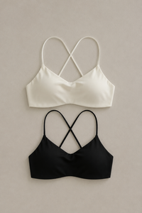 Cross Back Bra with Built-in Pads