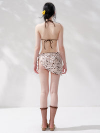 Jennie-Inspired Leopard Print 3-Piece Bikini Set