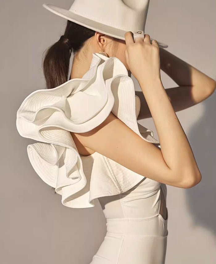 Fairy Style One-Shoulder Ruffled Swimsuit/Hot Spring Wear