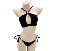 Korean-Style Push-Up Halter Bikini Set