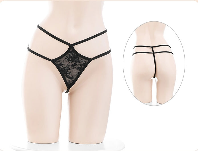 Sweet Lace Maid Multi-Piece Set (with Stockings/Fishnet Tights)