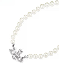 Pearl Saturn Collarbone Necklace