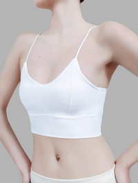 Built-In Padded Cross-Back Bra