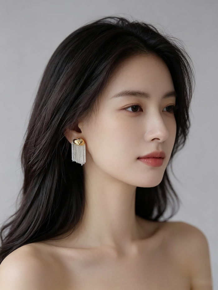 Korean tassel earrings