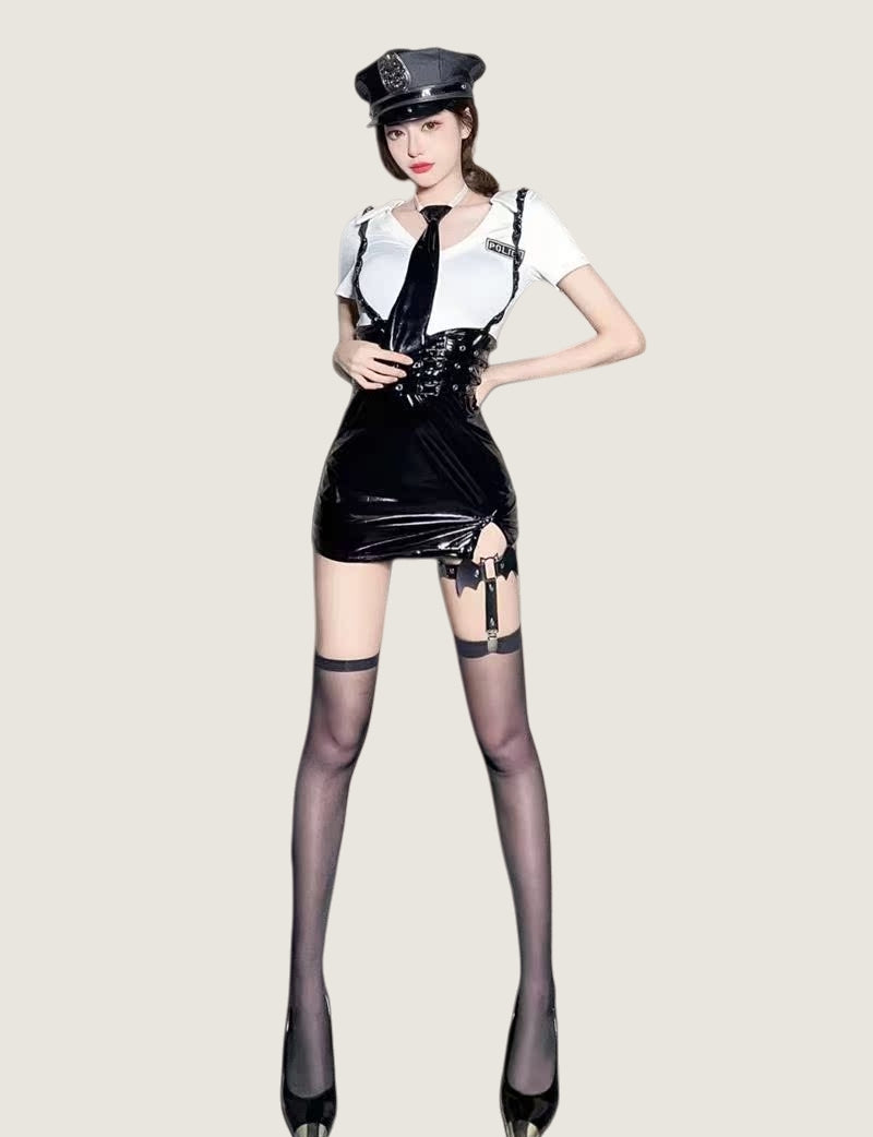 Bodycon Suspender Police-Inspired Costume