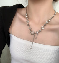 Mango Star Spliced Crystal Sweet Cool Clavicle Chain