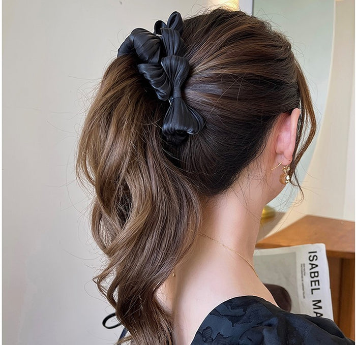 Korean-style Chic Bow Banana Clip