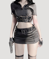 Sexy Bodycon Police Costume Set (Includes Pantyhose)